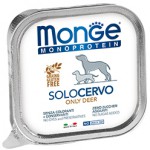 Monge Dog Monoproteico Solo Консервы для собак паштет из оленины 150 г